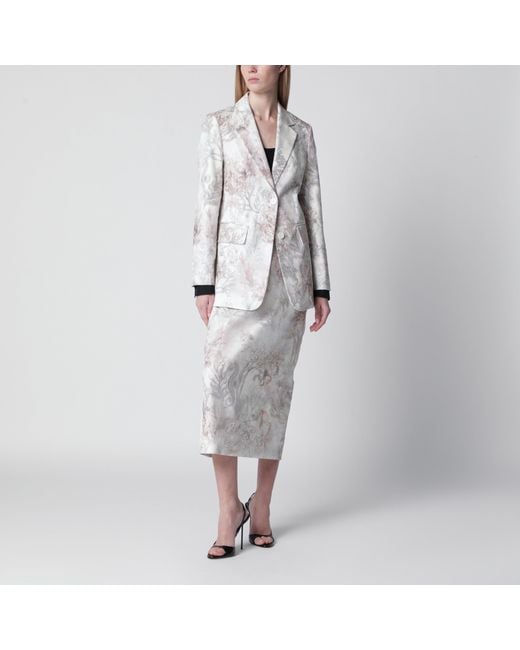 Max Mara White Slim Blazer