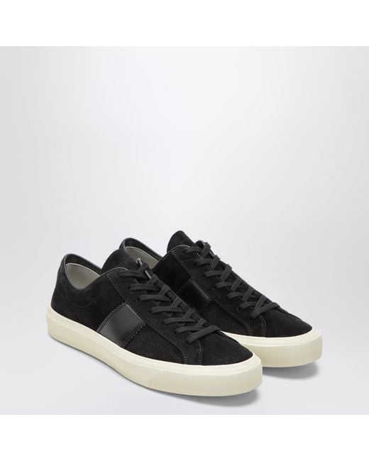 Tom Ford Black Suede Sneakers for men