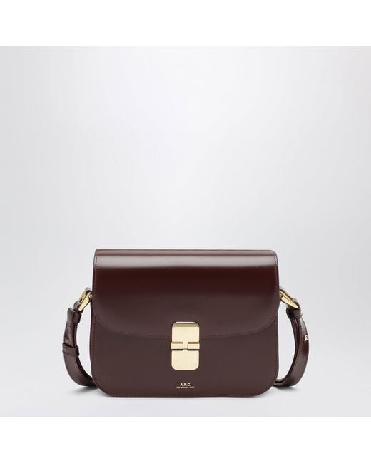 A.P.C. Brown Small Grace Shoulder Bag