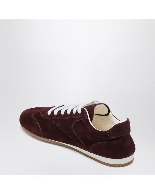 Baskets En Daim Prada en coloris Brown