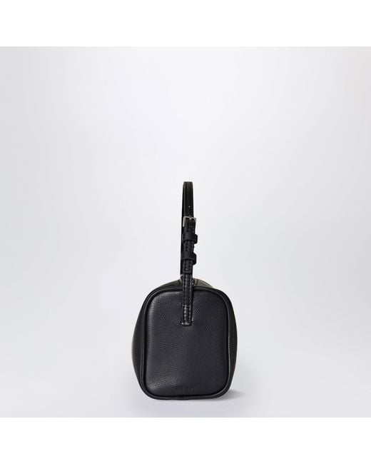 The Row Black Leather 90's Bag