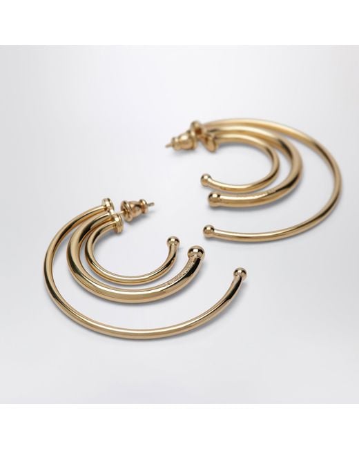 Panconesi Metallic Tone Multi-Hoop Earrings