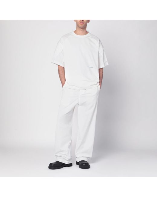 OAMC White Peacemaker Trousers for men