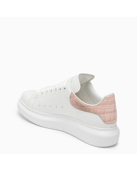 Alexander McQueen White And Camel Oversized Sneakers