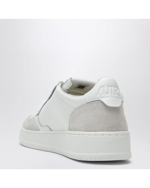 Autry White Medalist Low Sneakers for men