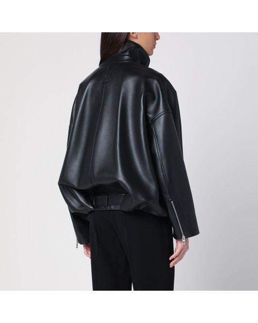 Loewe Black Balloon Leather Jacket