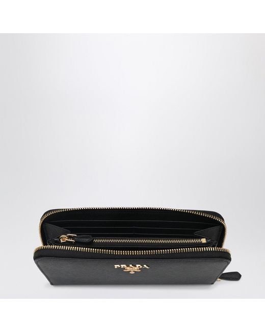 Prada Black Saffiano Large Wallet