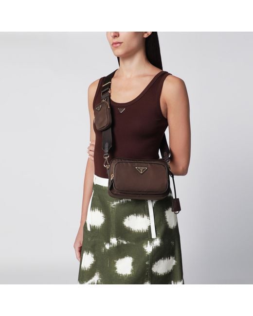 Borsa A Tracolla di Prada in Brown