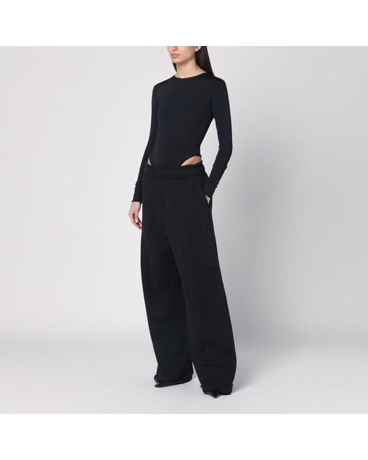 Entire studios Black Nylon-blend Bodysuit