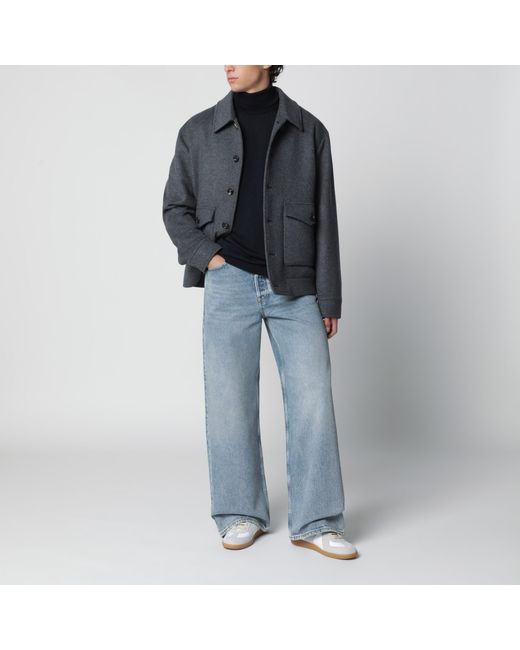 Roberto Collina Black Wool Turtleneck Sweater for men