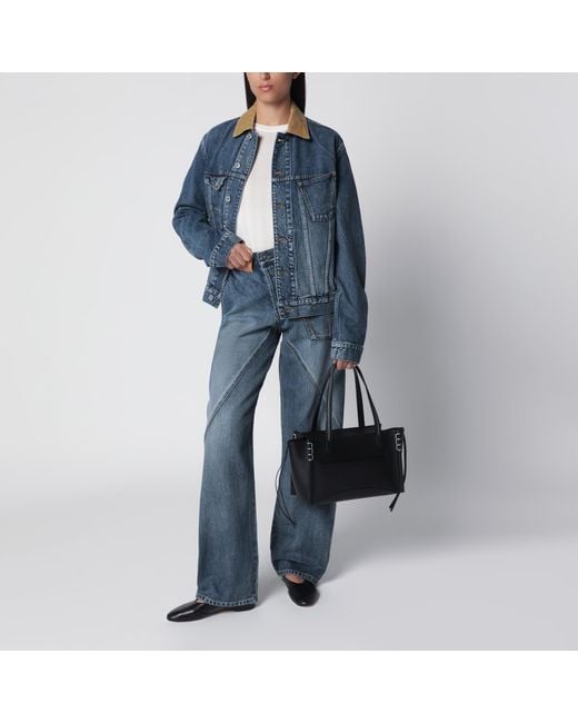 J.W. Anderson Black Elongated Loafer Cabas Bag