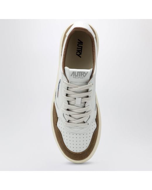 Autry White Medalist Low Sneakers for men