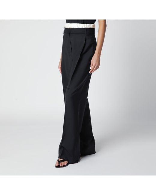 Rohe Black Trousers With Boxer Detail