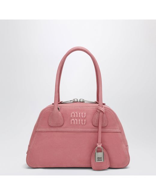 Miu Miu Pink Begonia Vivant Small Nappa Leather Bag