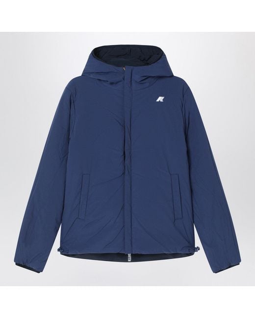 K-Way Blue Reversible Jack Jacket for men