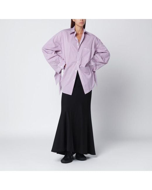 Balenciaga Black Long Wool Skirt