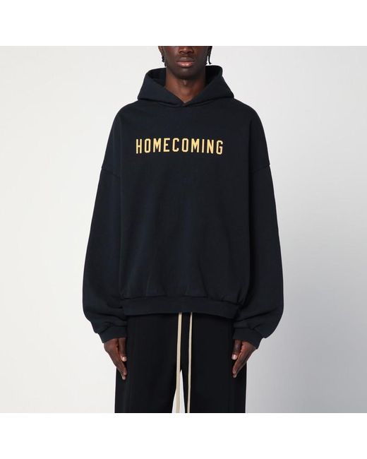 Felpa con cappuccio homecoming nera di Fear Of God in Black da Uomo