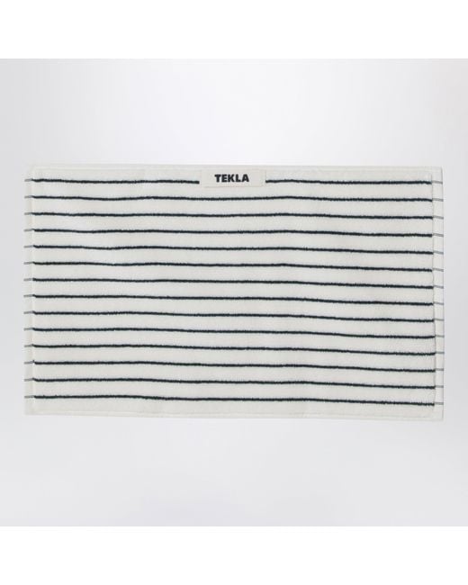 Tekla White Striped Guest Towel 30X50 for men