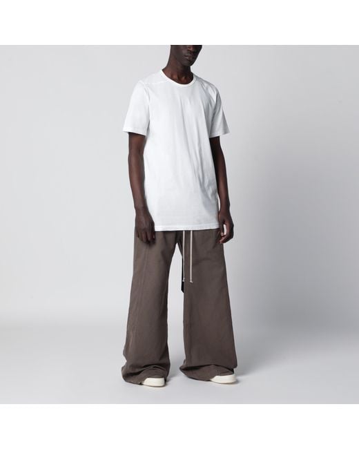 Rick Owens White Temple Level T Cotton Jersey T-Shirt for men