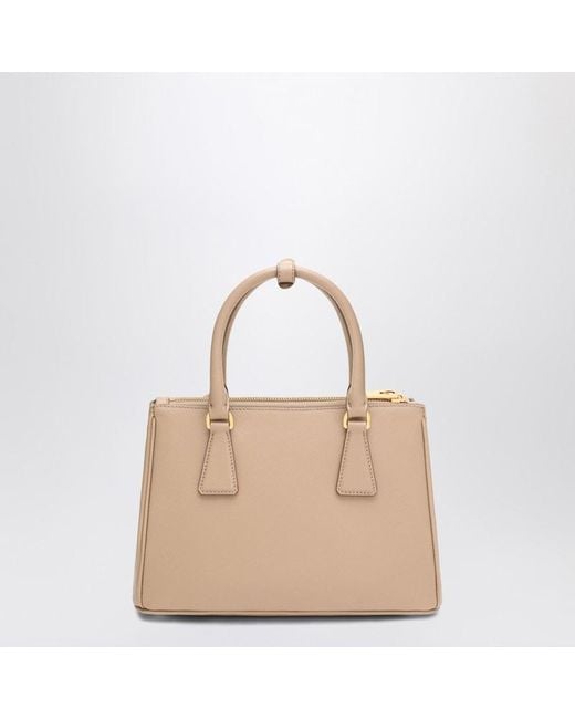 Borsa galleria piccola chiaro di Prada in Natural