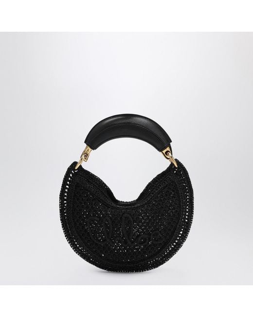 Chloé Black Mini Summer Banana Hobo Bag