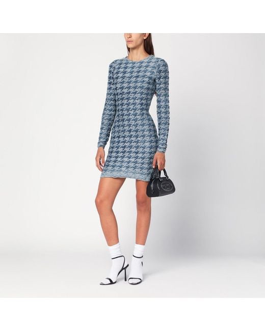 DIESEL Blue Patterned Dress