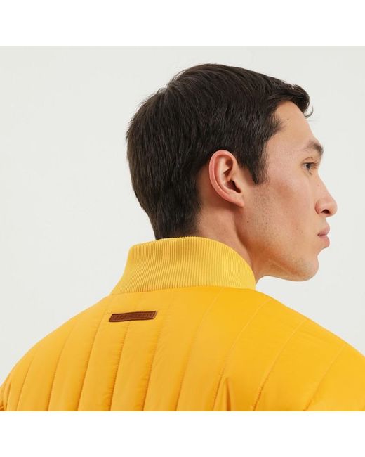 1989 STUDIO Orange Quilted Down Jacket for men