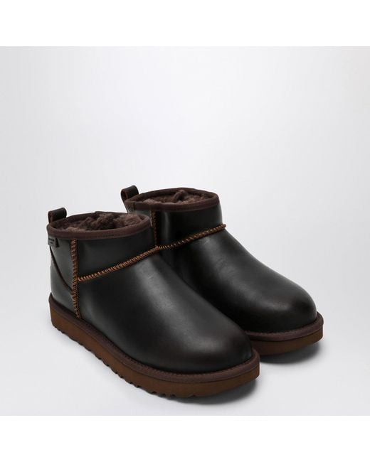 Ugg Black Classic Ultra Mini Ironwood Boot