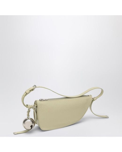 Petit Sac Shield Clair En Cuir Burberry en coloris White