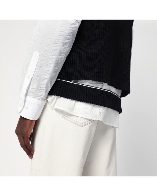 MM6 by Maison Martin Margiela Weste Mit Reißverschluss Schwarz in Black für Herren
