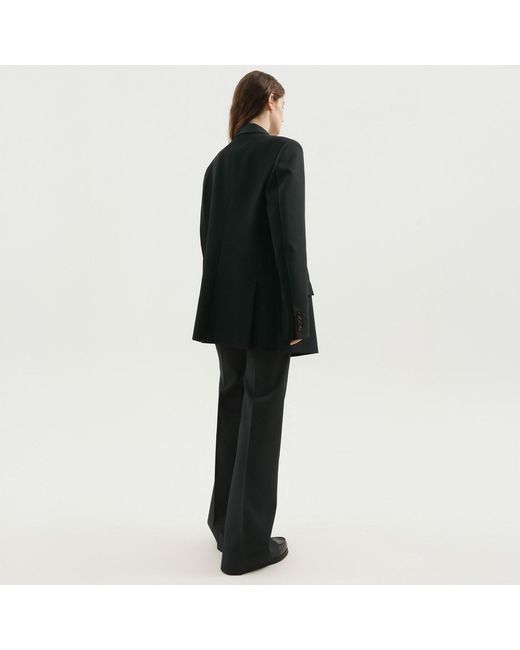1989 STUDIO Black Dark Double Breasted Blazer