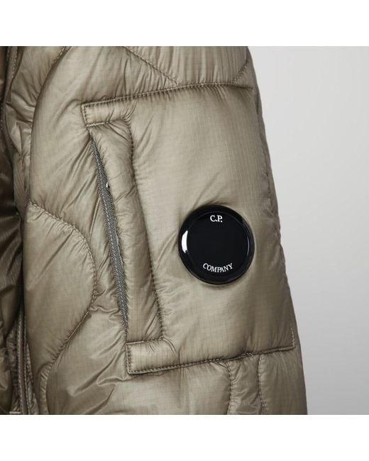 C P Company Green Rock Zip-Up Bomber Jacket for men