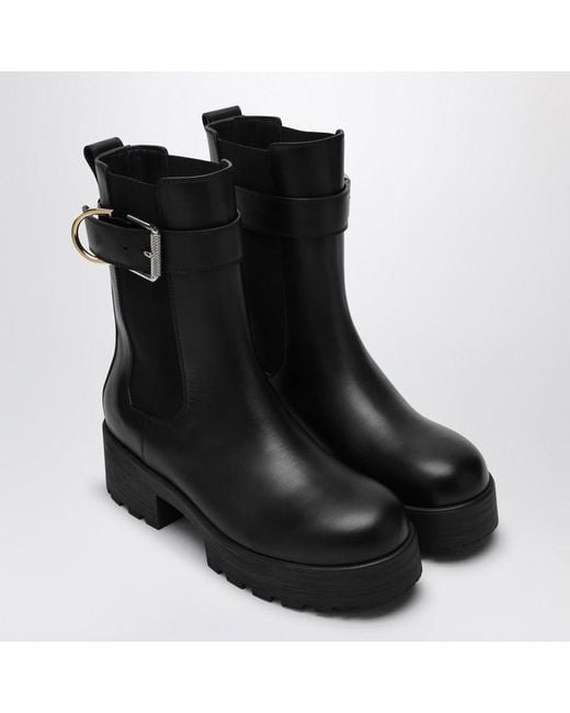 Givenchy Black Stylish Chelsea Boots With 5Cm Heel For