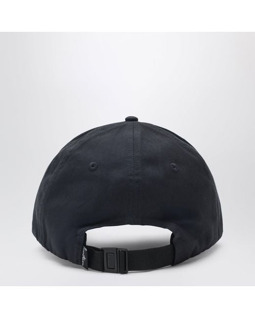 Stone Island Blue Baseball Cap With Logo for men