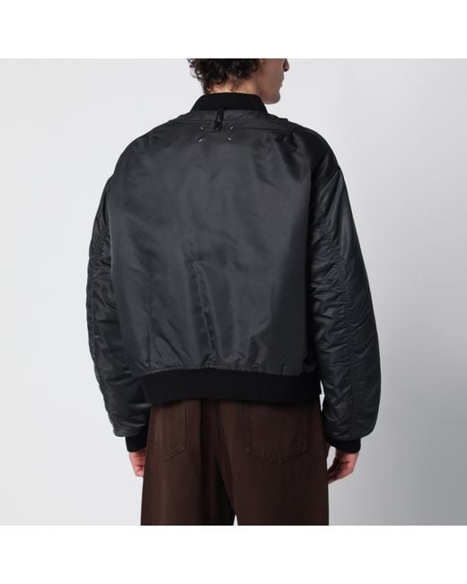 Maison Margiela Black Dark Reversible Bomber for men