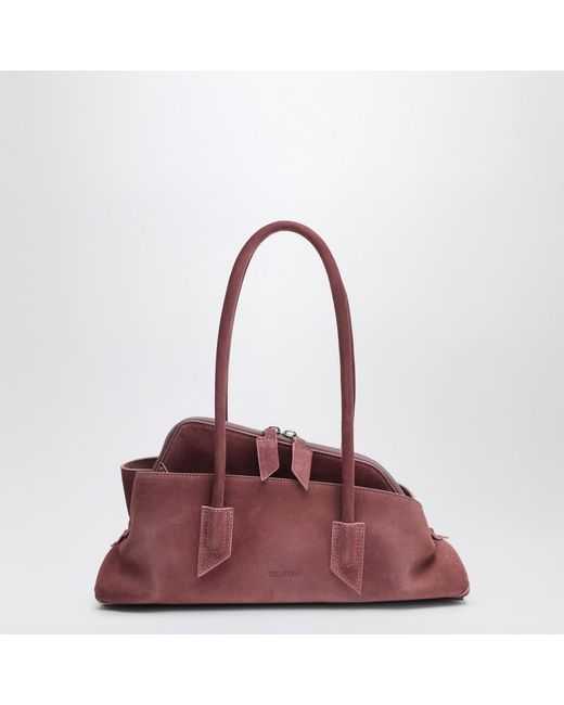 The Attico Red Suede La Passeggiata Small Bag