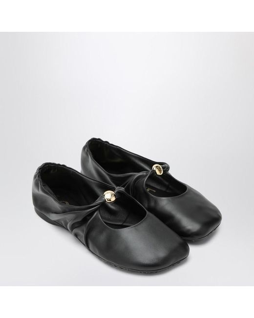 Loewe Black Nappa Pebble Ballerina
