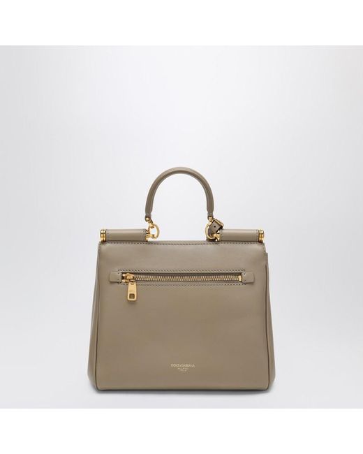 Borsa a spalla my sicily in pelle nera di Dolce & Gabbana in Brown