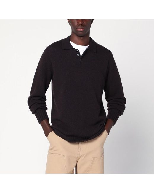 Polo En Laine D'Agneau Drumohr pour homme en coloris Black