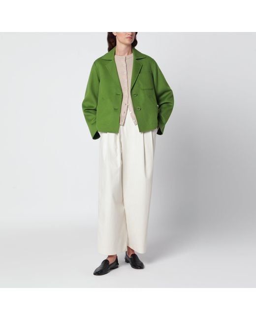 Weekend by Maxmara Green Cropped Jacket