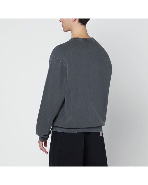 Carhartt Gray Torion Sweatshirt/Grind Washed for men