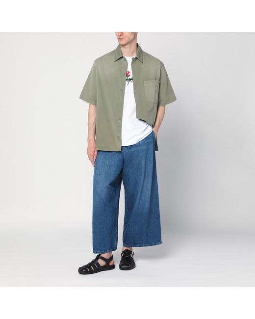 Camicia salvia in cotone di Loewe in Green da Uomo