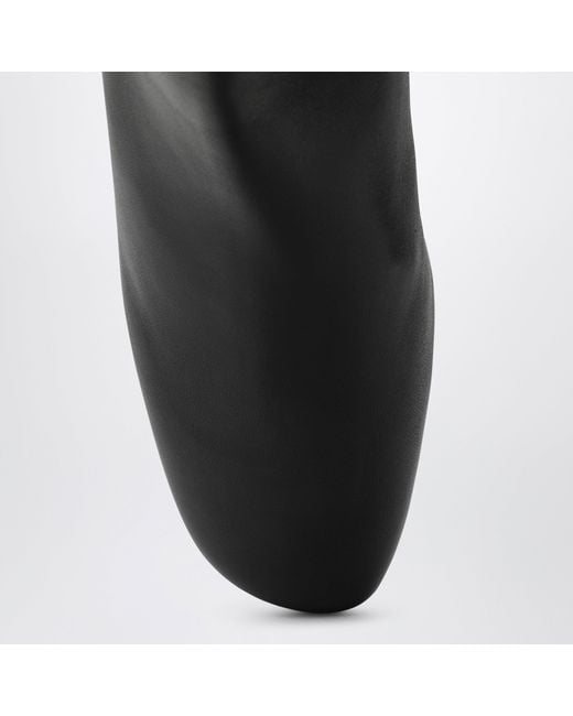Totême Black Nappa Leather Ankle Boots