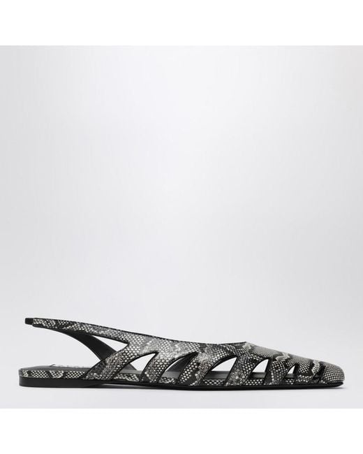 Alaïa Black Slingback Ballerinas