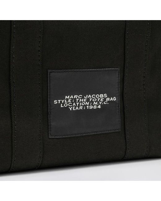 Medium tote bag nera in canvas di Marc Jacobs in Black