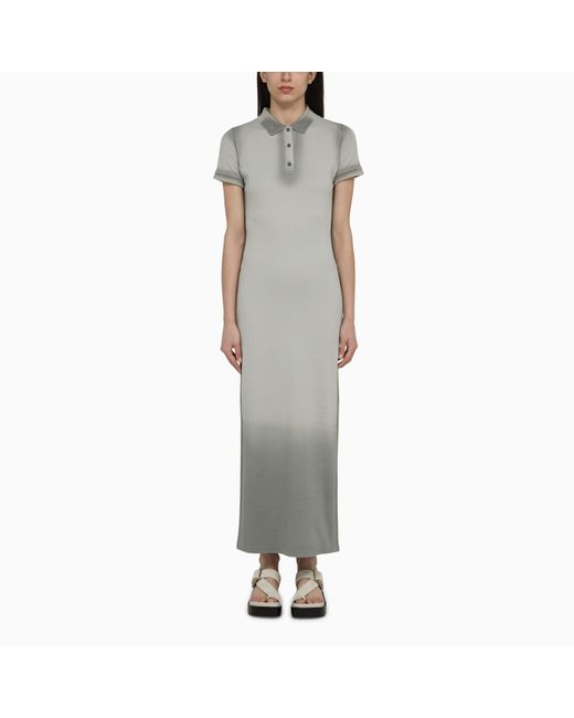 Loewe Gray Cotton Long Polo Dress