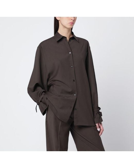Totême Black Wool Shirt