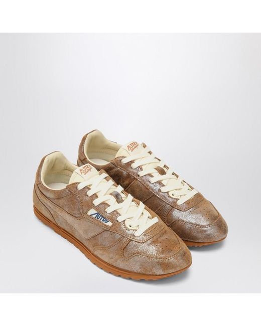 Autry Brown Metallic Ivory Windspin Sneaker
