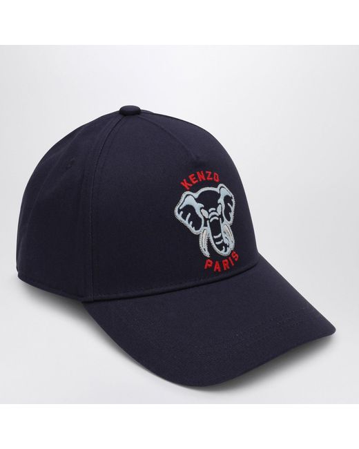 KENZO Blue Baseball Cap With Logo