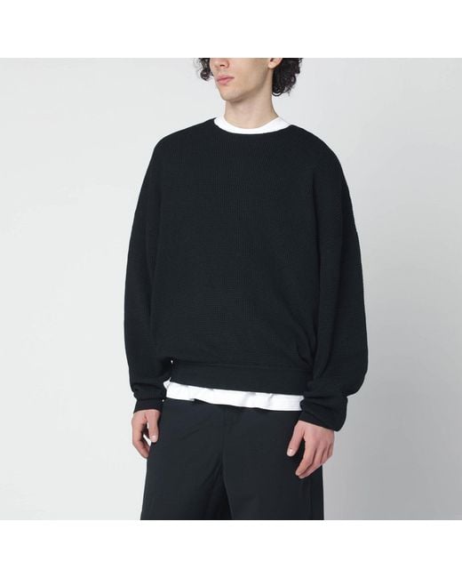 Fear Of God Black Waffle-knit Sweatshirt for men
